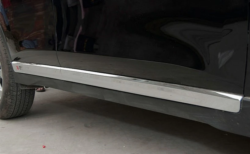 Авто Боковая дверь отделка литье для X-TRAIL, abs хром, 4 шт./лот