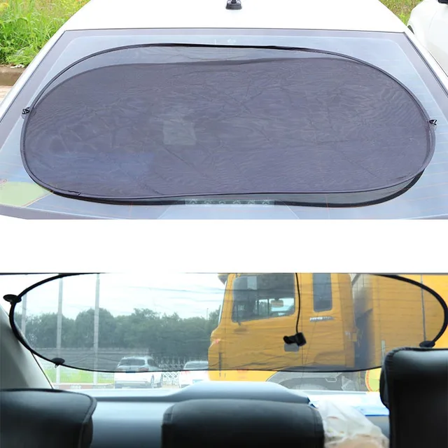 Auto Car Rear Window Sunshade Cover Sun Shade Visor Mesh Shield Durable