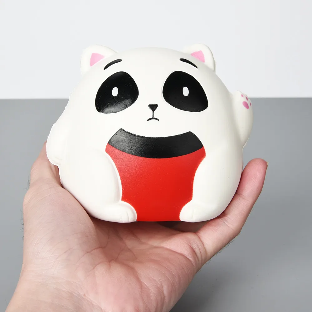Мини Lucky Cat Squeeze Jumbo снятие стресса мягкая игрушечная кошка ароматизированный медленно поднимающийся игрушки подарки сжимаемая игрушка-лучший подарок W517