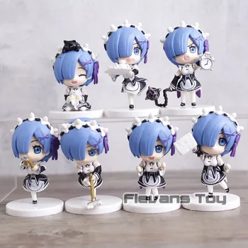 

Re:Life in a different world from zero Rem Help Series Mini PVC Figures Toys Dolls 7pcs/set