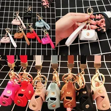 1 PC Fashion Bag Shaped Mini Coin Purse Zipper Small Handbag Decoration Bag Accessory PU Leather Bag Pendant Bag Ornaments