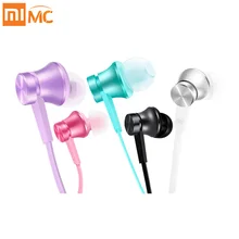 Оригинальный Xiaomi поршень основной Наушники стереомикрофон вкладыши Наушники для телефонов Ipad MP3 3.5 мм Красочные Универсальные наушники
