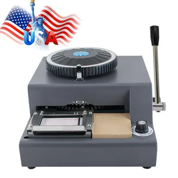 

72-Character Letters Manual Embosser Credit ID PVC Card VIP Embossing Machine USA Free Shipping