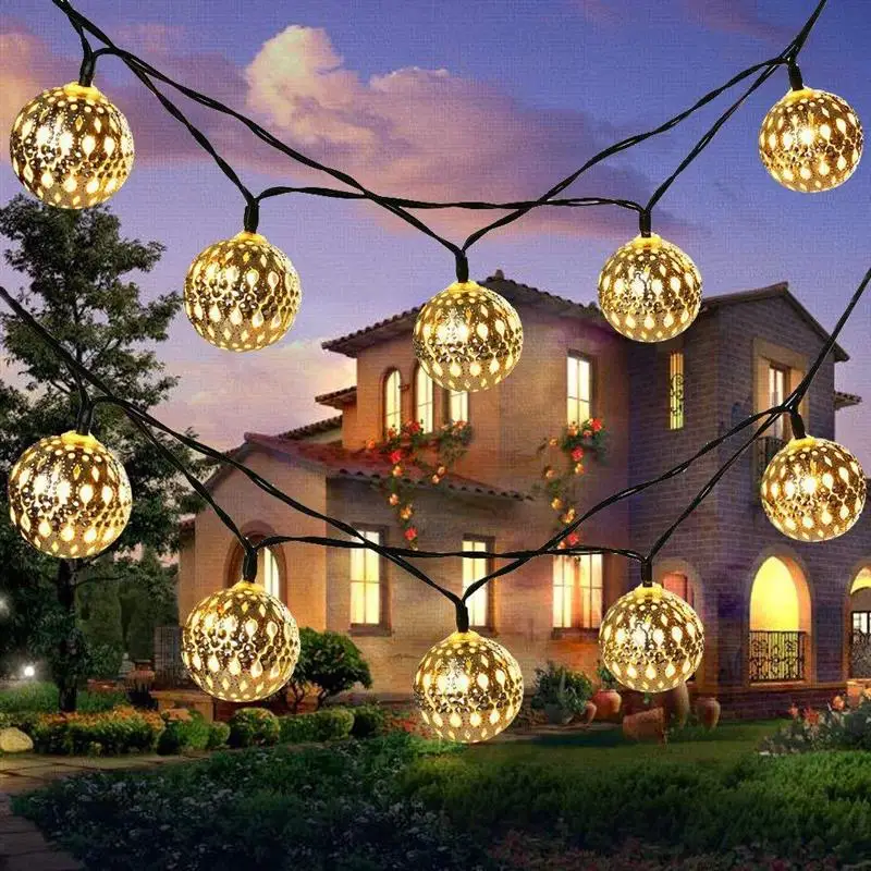 

Waterproof Solar Garlands Outdoor Solar Lights Lamp Fairy Lampada Solar Christmas Party Garden Decoration String Strip Lights