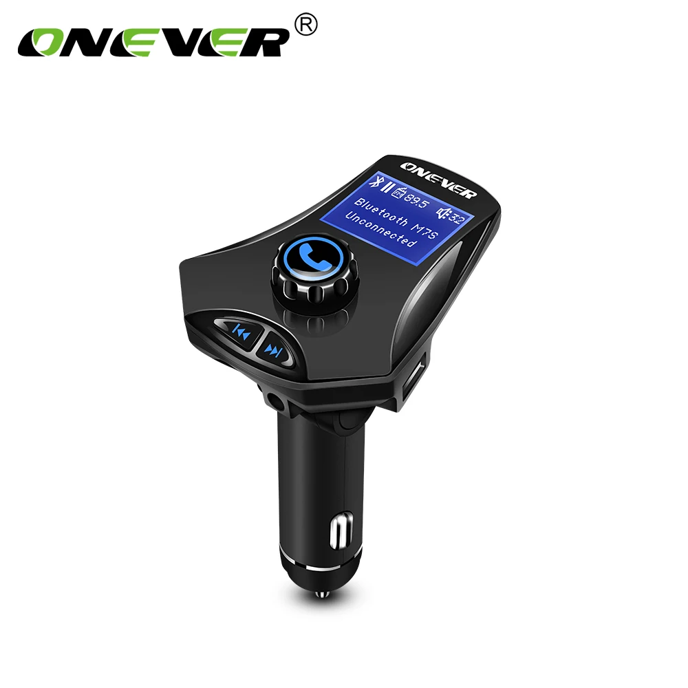 

Wireless FM Transmitter Bluetooth Car Kit MP3 Player Aux Modulator Handsfree LCD Display USB TF Car Charger with EQ Mode