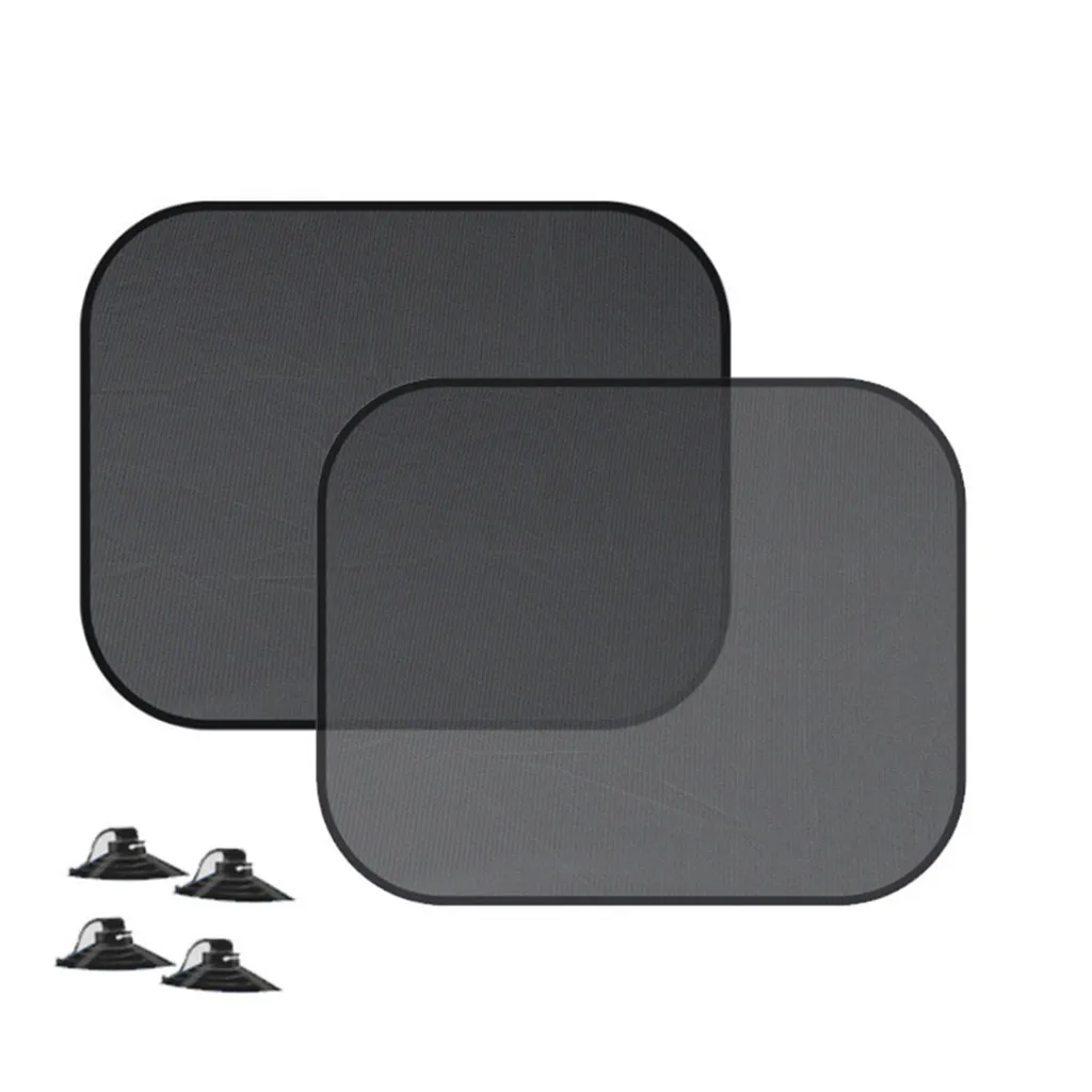 

2PCS Car Sun Shade Mesh Car Side Window Shade Cling Sunshades Sun Shade Cover Visor Shiel windshield roof car sunscreen 19May27