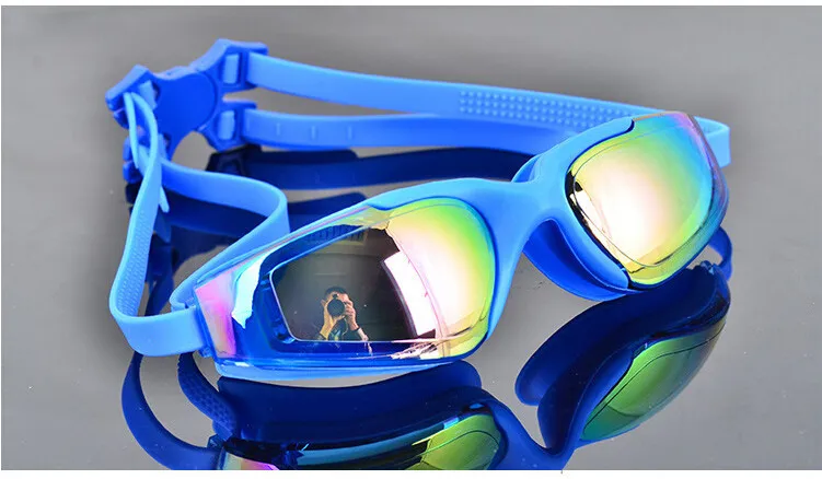 Взрослые плавательные очки гальванические противотуманные очки для плавания регулируемый ремешок водонепроницаемые очки для плавания