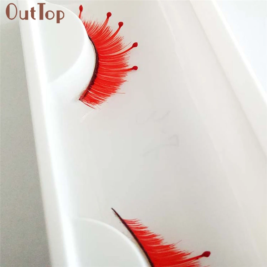 OutTop новый модный макияж пара волнистых завитых накладных ресниц сексуальные