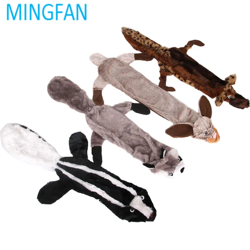 MINGFAN, милые плюшевые игрушки, писк питомца, волк, кролик, чучело, жевательная игрушка, игрушки для собак, скрипучий свист, включенный белка H666