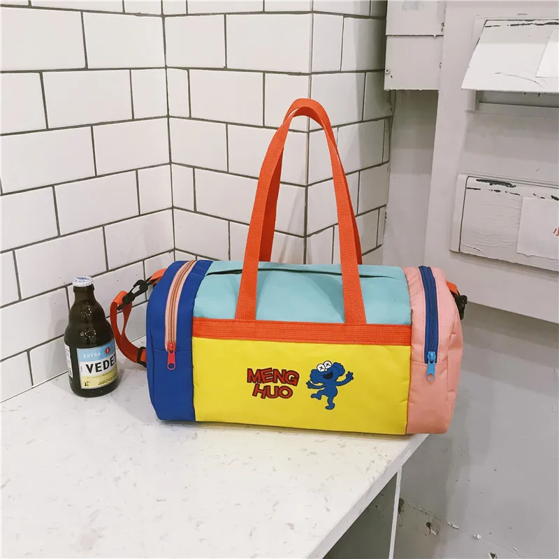 Menghuo Cartoon Travel Bag Women Duffle Bag Nylon Waterproof Colorful Packing New Travel Handbag Weekend Luggage Travel Tote SacIMG_5300