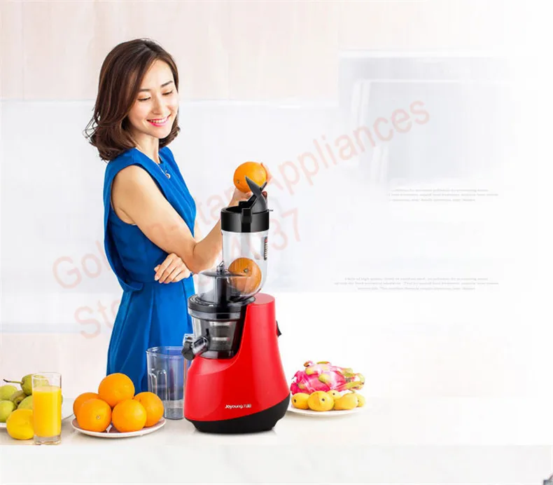 Flash Deal New Joyoung Household Juicer JYZ-V906 Large Caliber Slow Juice Maker Safety Material Fruit Vegetables Juice Extractor Machine 6