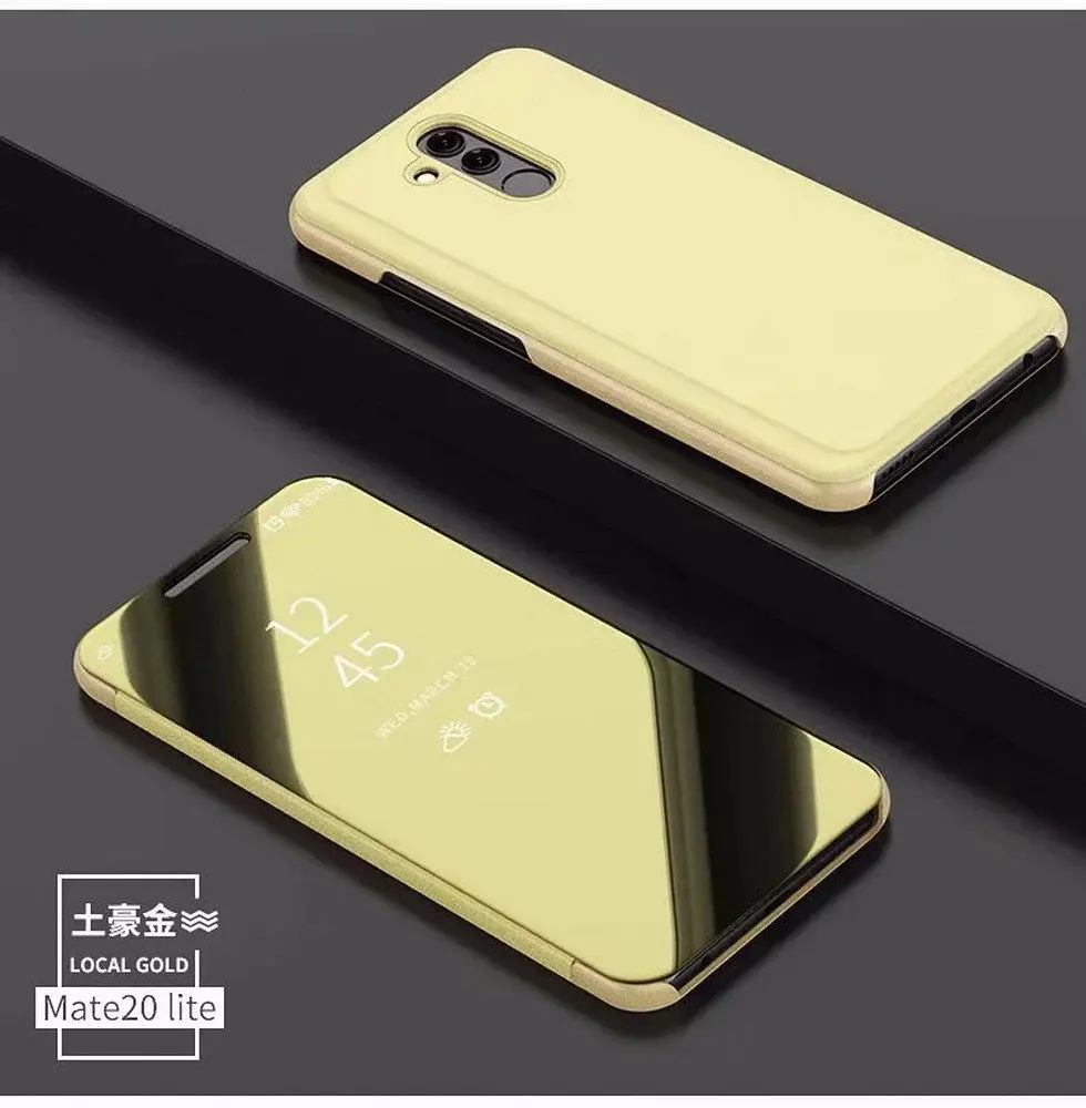 Mirror Smart Clear View Leather Stand Case Cover For Huawei Mate 20 Lite Flip Coque for Huawei Nova 3i Honor Play Y9 2018 Nova   (7)