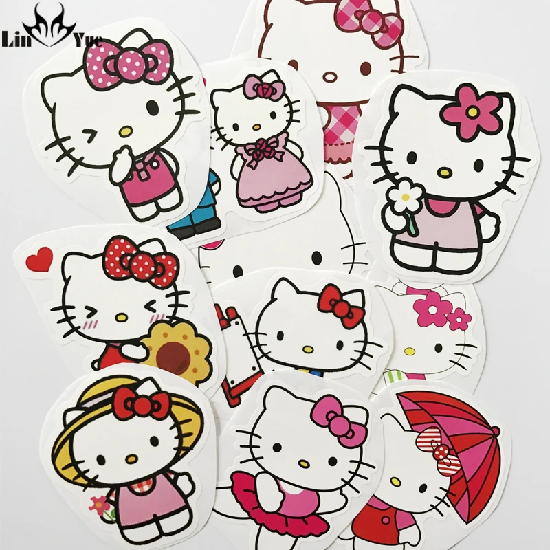 JDM 011 sticker single printed vinyl decal graphic /'Hello Kitty/'
