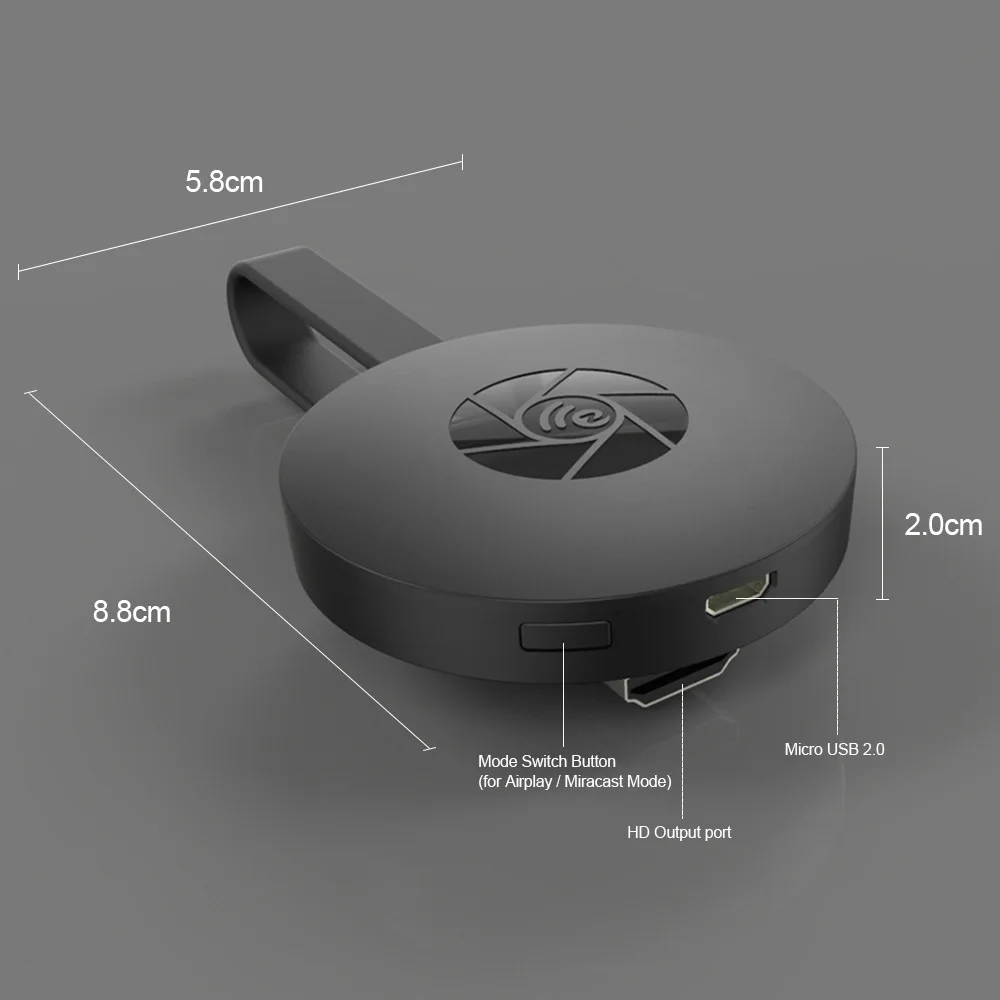 G2 беспроводной AIR Play Wifi Дисплей hdmi dongle приемник mirascreen mirroring приемник Поддержка IOS Android miracast для Iphone