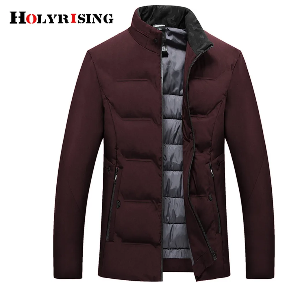 Holyrising Cazadora Hombre Invierno тонкая мужская одежда теплая зимняя куртка однотонные хлопковые куртки мужские шорты пальто на молнии 18591-5