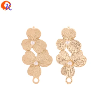 

Cordial Design 50Pcs 17*32MM Jewelry Accessories/Earring Connectors/Flower Shape/DIY Earring Making/Hand Made/Earring Findings