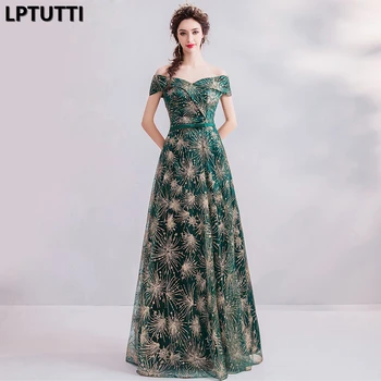 

LPTUTTI Sequin New For Women Elegant Date Ceremony Party Prom Gown Formal Gala Events Luxury Long Evening Dresses