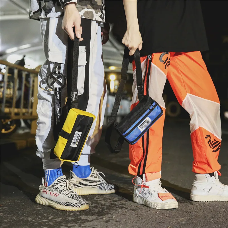 Menghuo Unisex Fanny Pack Belt Bag Panelled Waist Bag Purse Chest Fanny Pack Travel Cashier Belt Hip-hop Rock Boys Girl Bag 2018EYFM3810
