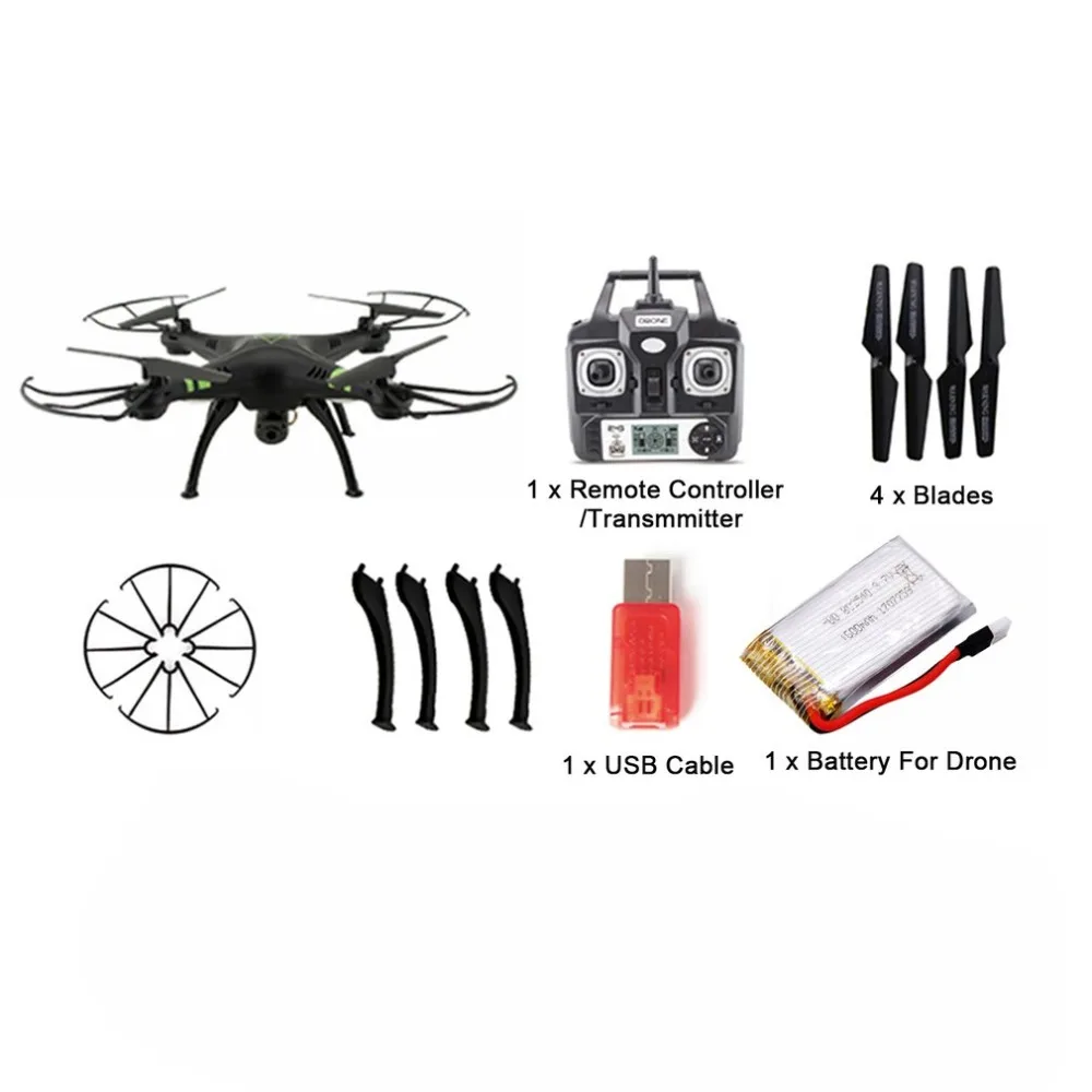 

X53 Wifi FPV Quadcopter Auto-Takeoff Remote Model Airplane Drone Camera 720P HD 300,000 Pixels Without Memory Card