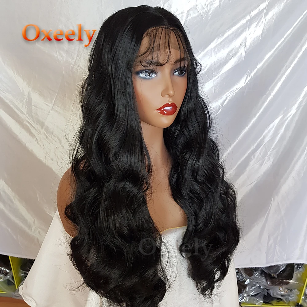 Long-Body-Wave-Hair-Black-Color-Synthetic-Lace-Front-Wigs-Natural-Hairline-Baby-Hair-Synthetic-Lace (2)