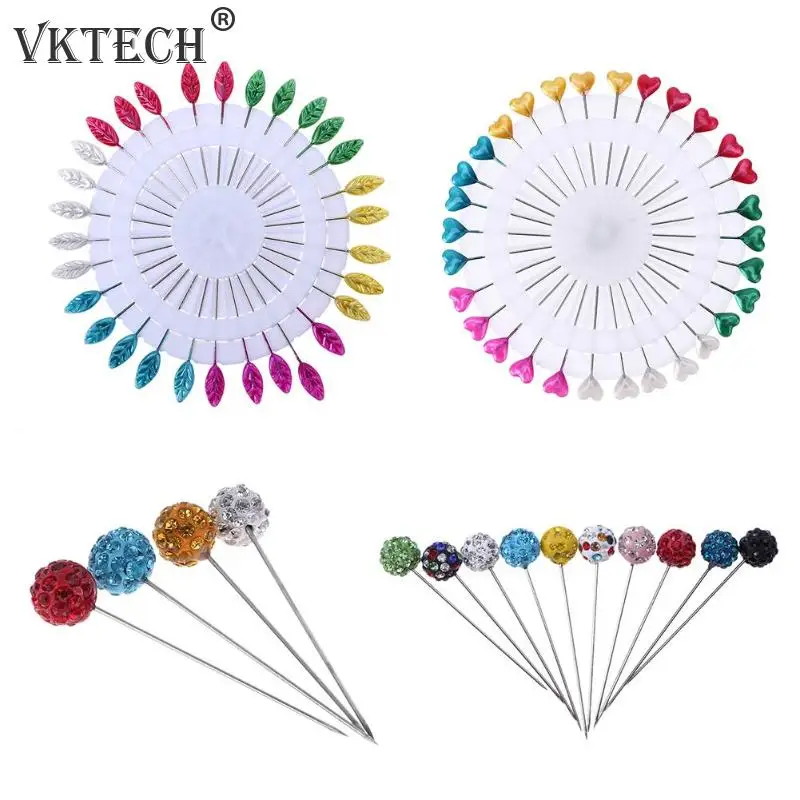 

Colorful Straight Head Needle Weddings Corsage Dressmaking Sewing Pins DIY Decoration Crafts Tools Accessories