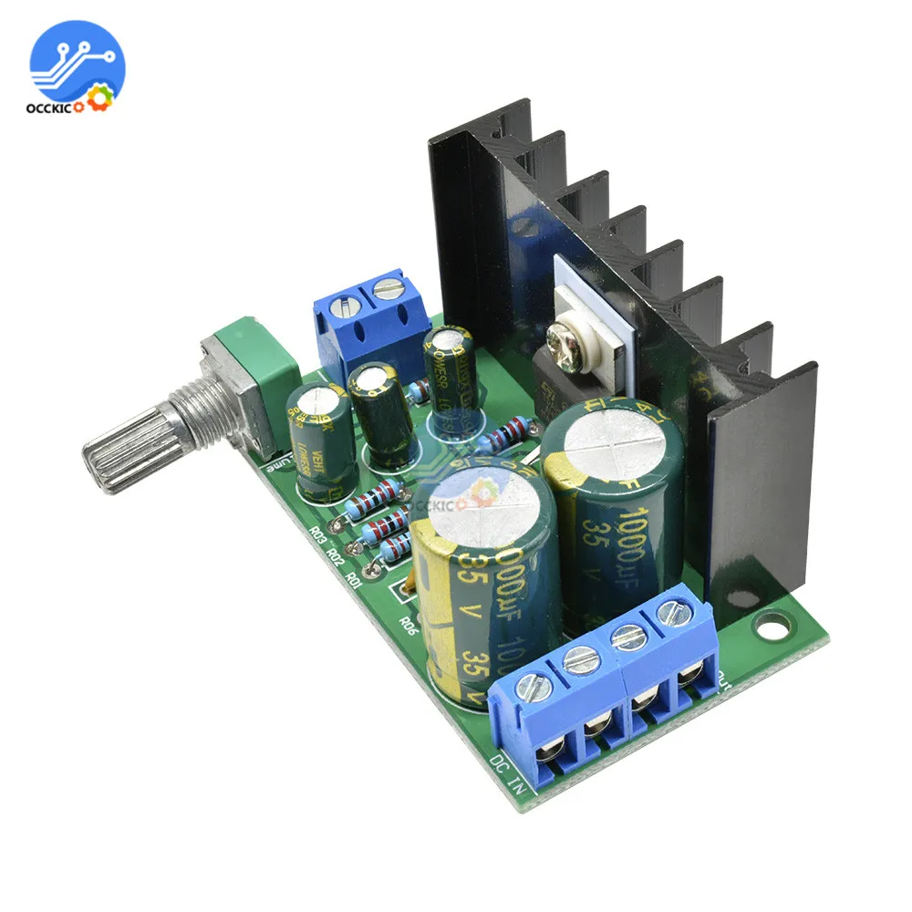

TDA2050 Amplifier Board Audio Power 5-120W DC12-24V Volume Control Sound Speaker DIY Module Audio Spectrum Analyzer