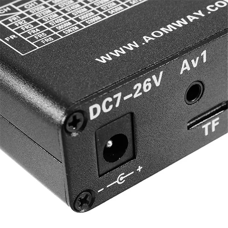 Aomway RX006 DVR видеорегистратор 5,8G 48CH разнообразие Raceband A/V приемник для RC Мультикоптер антенный передатчик часть
