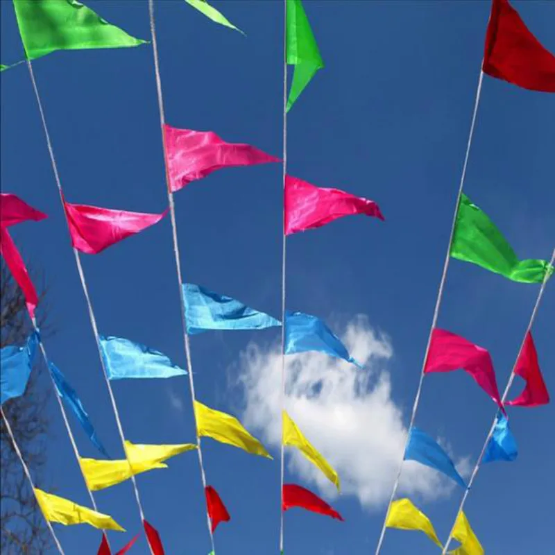 

Fabric Hanging Flags /multicolour Banner/birthday Party Festival/Christmas Outdoor Decor/ felt Tent Decor/crafts/wall Art