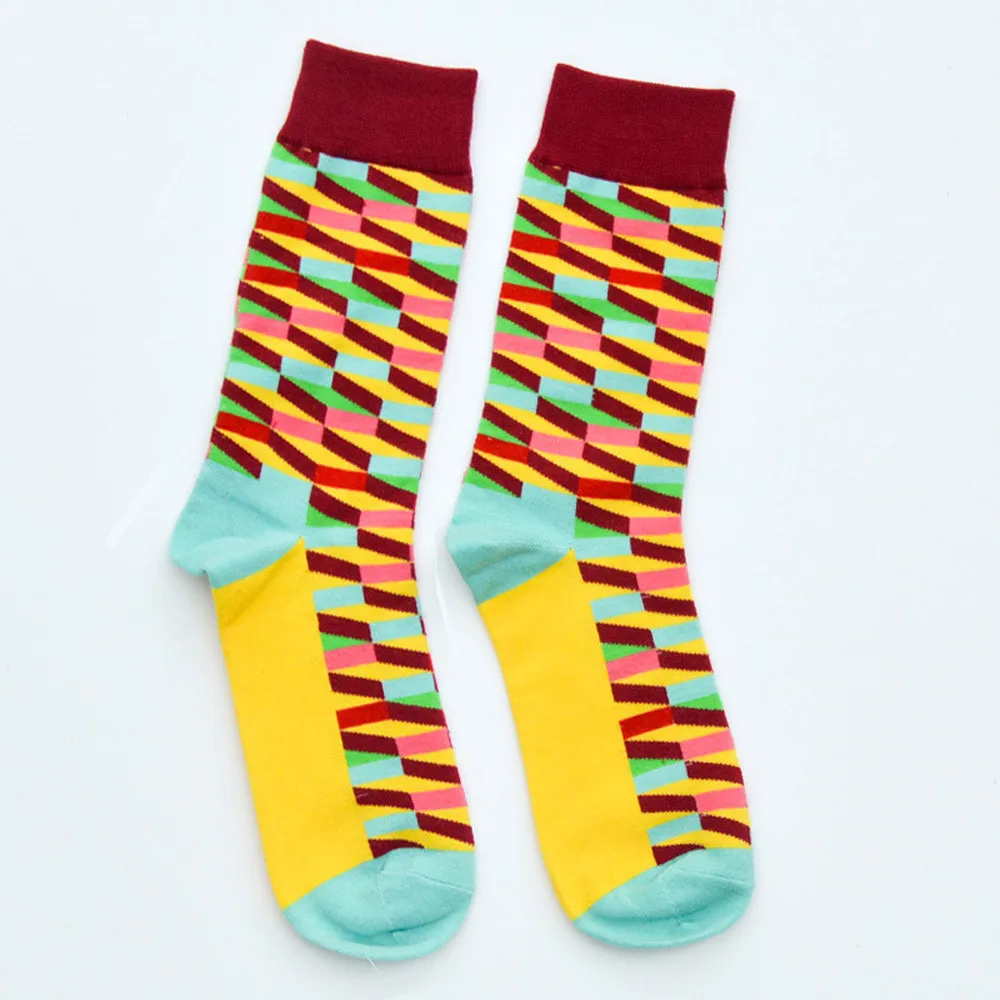 Носки мужские calcetines mujer носки мужские хлопковые дышащие повседневные хлопковые носки средней длины дизайн многоцветный Экипаж Hosier T429