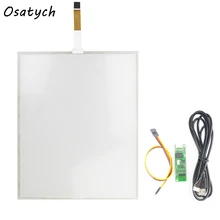 New 15 Inch Touch Screen+USB Controller Board Glass Panel Resistive Industrial 5 Wire 322*247mm 247*322mm