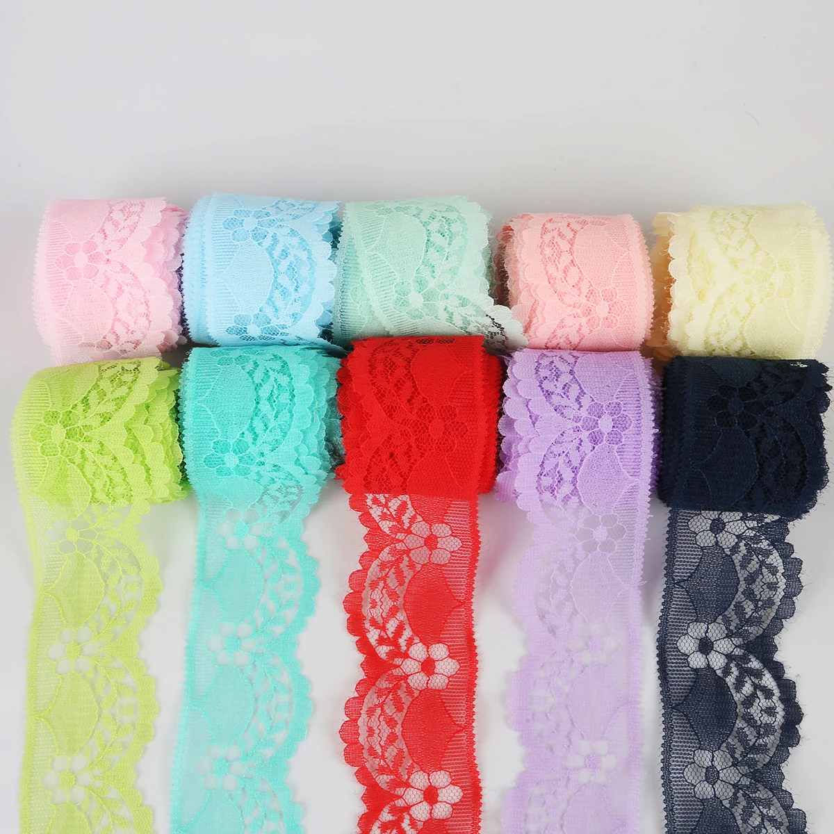 5 Yards/Lot High Quality Beautiful Lace Ribbon Tape 40MM Trim DIY Embroidered For Sewing Decoration african lace fabric | Дом и сад