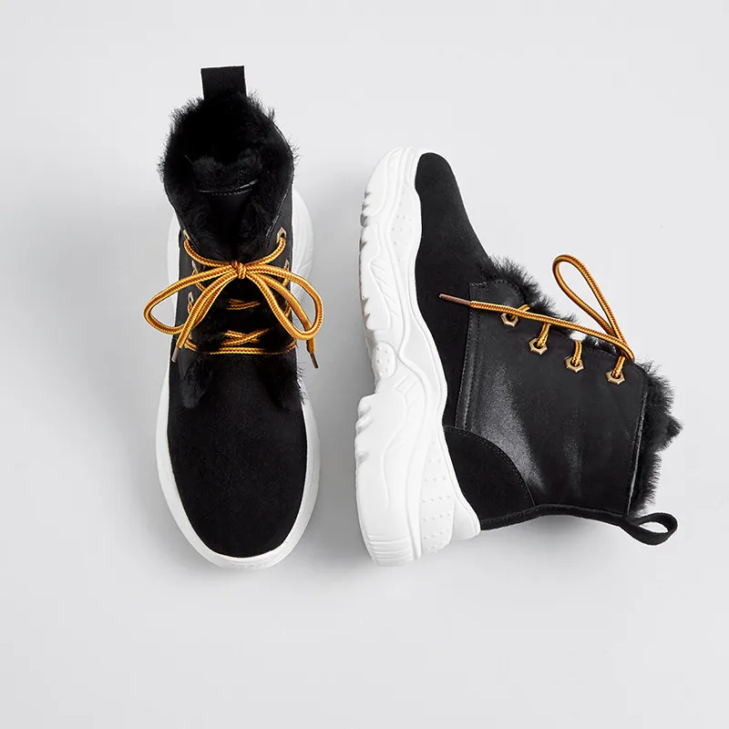 Cheville Dames Lacets Noir Baskets Nouvelle Daim D'hiver Morazora Femmes Chaussures Pour Bottes Cuir Neige À Plates Confortable khaki En 2019 x0Awfq6Rw