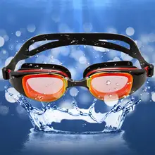 Professional Anti-Fog UV Protection Adjustable Swimming Goggles Men Women Waterproof Electroplate/Transparent Silicone Glasses