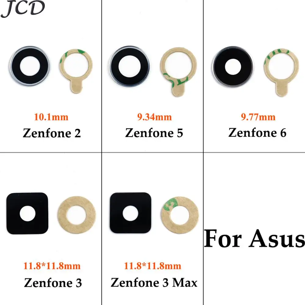 

JCD Back Camera Glass Lens For Asus Zenfone 3 ZE520KL / ZE552 Zenfone 3 Max ZC553KL / Zenfone 2 5 6 Rear Camera Glass Lens cover
