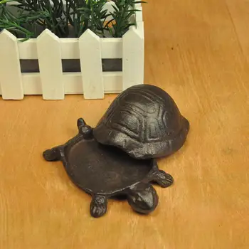 

Cast Iron Turtle Key Box Creative Boxes Jewelry Boxes Vintage Old Ornaments Gifts Garden Decoration Turtle Cast Iron Stone