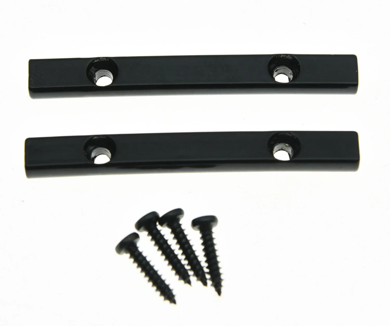 KAISH 2x Black 44.5mm Electric Guitar String Retainer Bar for Electric