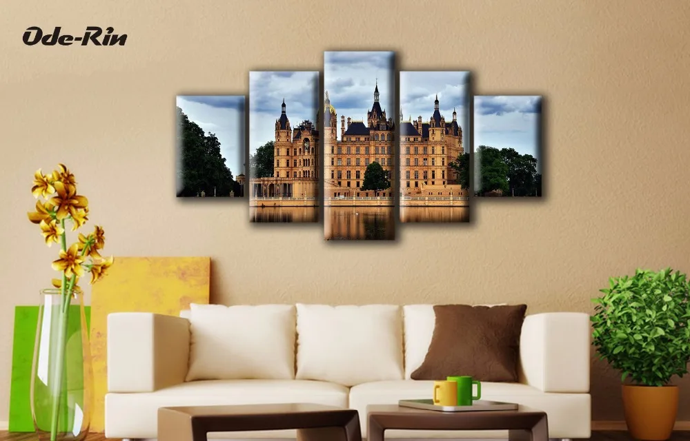 Ode Rin 5 piece canvas art no frame wall art Customized decoration diy