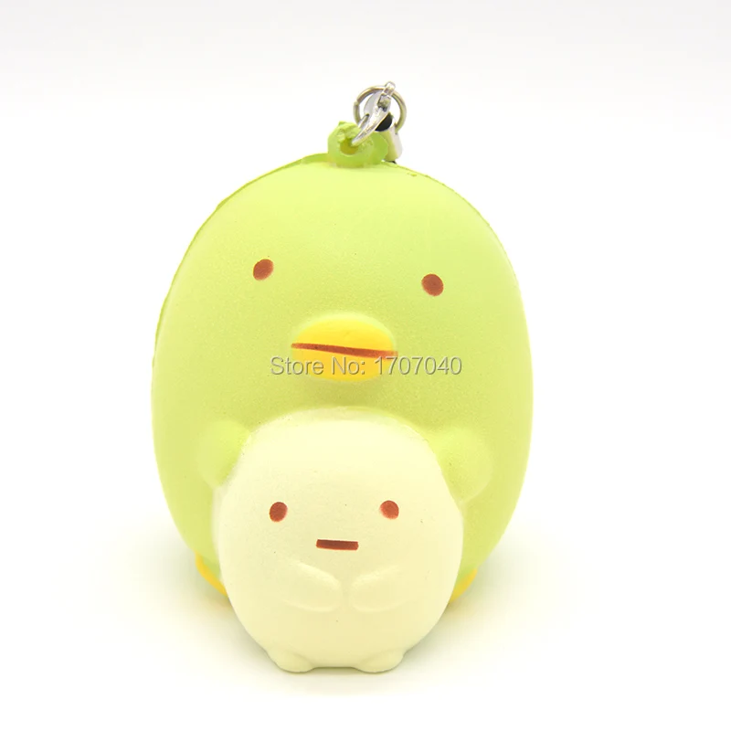 7 см Kawaii мягкий хлеб Сумико гураши мягкий мультфильм зеленый пингвин коллекционная игрушка-подарок для девочки