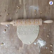 Пасхальное яйцо печать деревянная Скалка 3D тиснением Скалка Для Выпечки дома Kicthen P7Ding