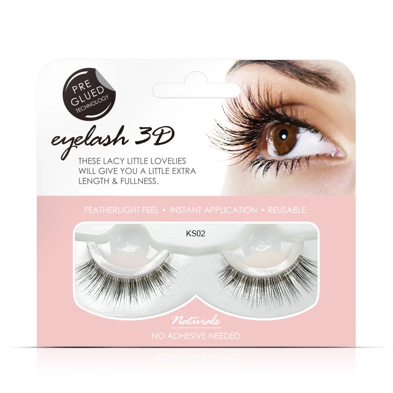 

Shozy 3D Handmade Self Adhesive Eyelashes Winged False Eyelashes Makeup Extension Natural Long Eyelahses-SAKS02