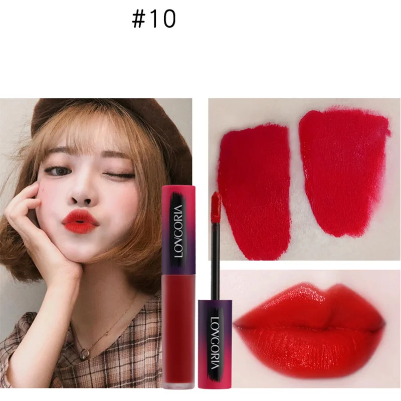 

New product Style Sexy Liquid Lipstick lasting Moisturizer Lip Tint Waterproof Matte Lip Paint Liquid Lip Gloss Make up Lips