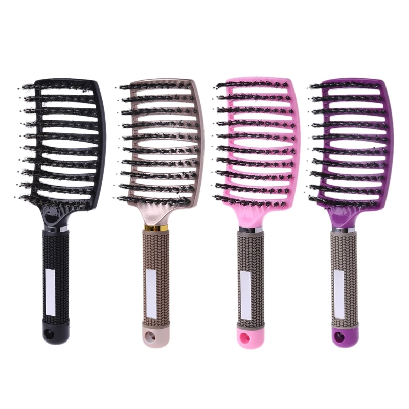 サロンプロ毛 ナイロンヘアブラシ頭皮マッサージの櫛ぬれた髪ブラシ Combs Aliexpress
