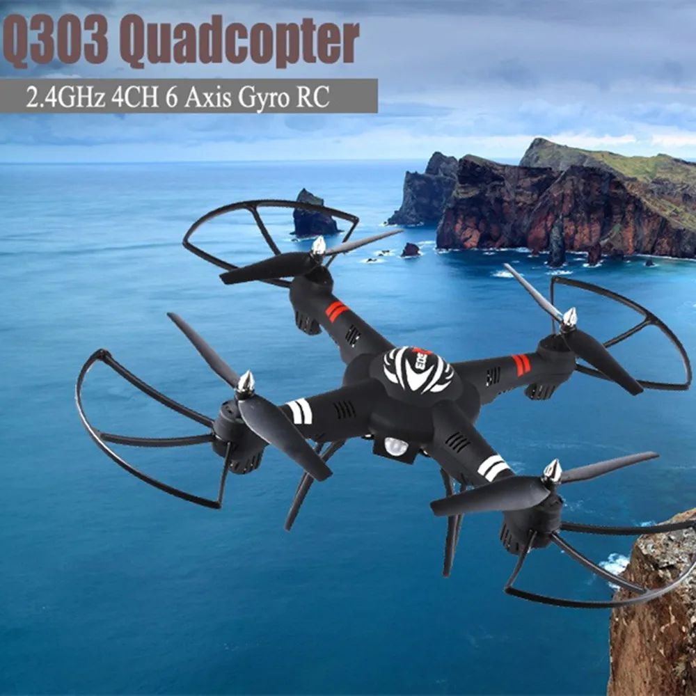 

Original WLtoys Q303 RC Drone 2.4GHz 4CH 6 Axis Gyro RC Quadcopter RTF Aircraft RC Helicopter Toy VS Hubsan H501S Cheerson CX-20