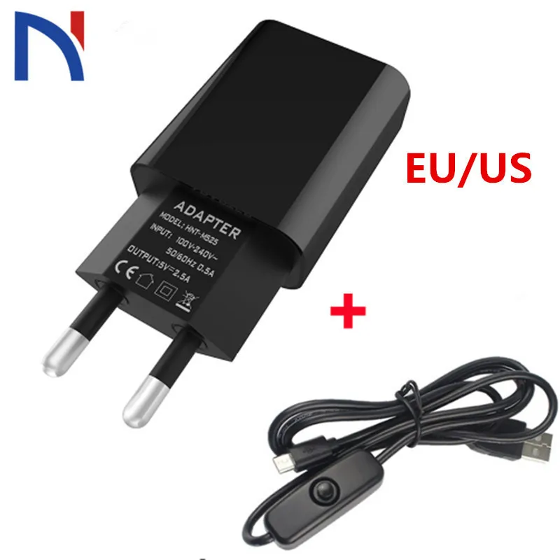 DC 5V 2.5A Power Supply EU US Power Charger Adapter Supply