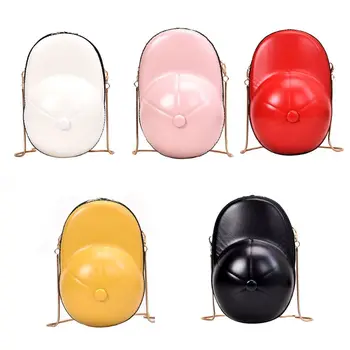 

2019 Fashion Women Girls Chain Shoulder Bag PU Leather Caps Shape Crossbody Messenger Handbag Purse 14 x 6 x 21cm