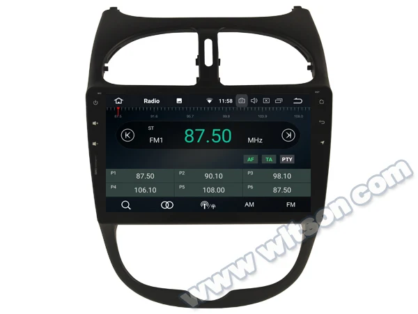 Best WITSON Android 8.0 Octa- core (Eight-core) 4G RAM CAR DVD PLAYER GPS For PEUGEOT 206 dvd car audio car dvd gps with bluetooth 2