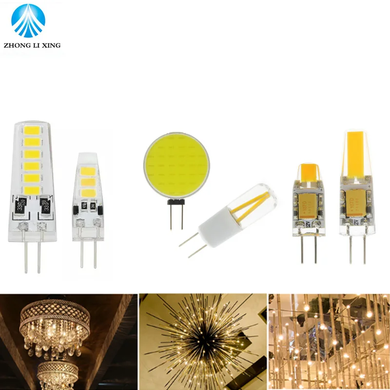

New LED G4 AC DC 12V Filament COB LED Lamp 5733smd 3W 6W LED Bulb Light Bulbs G4 Replace for Crystal Chandelier Lighting