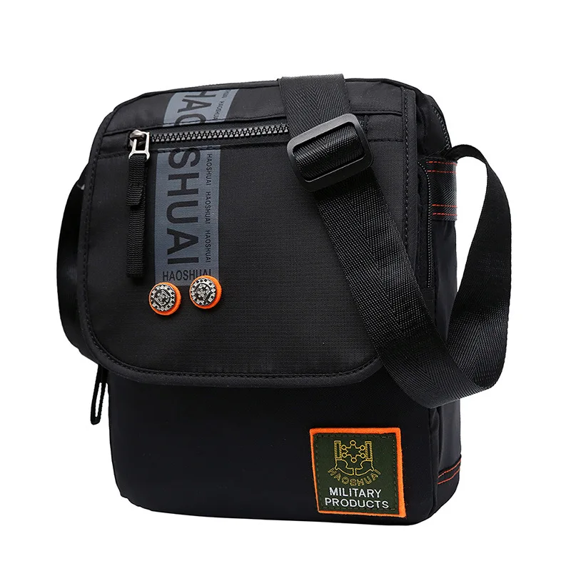 High Quality Men's Nylon Shoulder Cross Body Bags Multi Pocket Travel