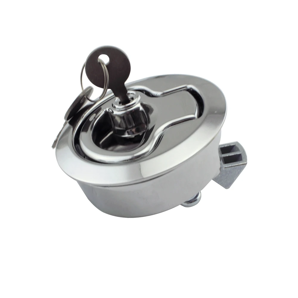 

50mm Stainless Deck Filler AISI 316 Stainless Steel Fuel Water Waste Diesel Gas Key Marine Boat Hardware Cap Filler 2"