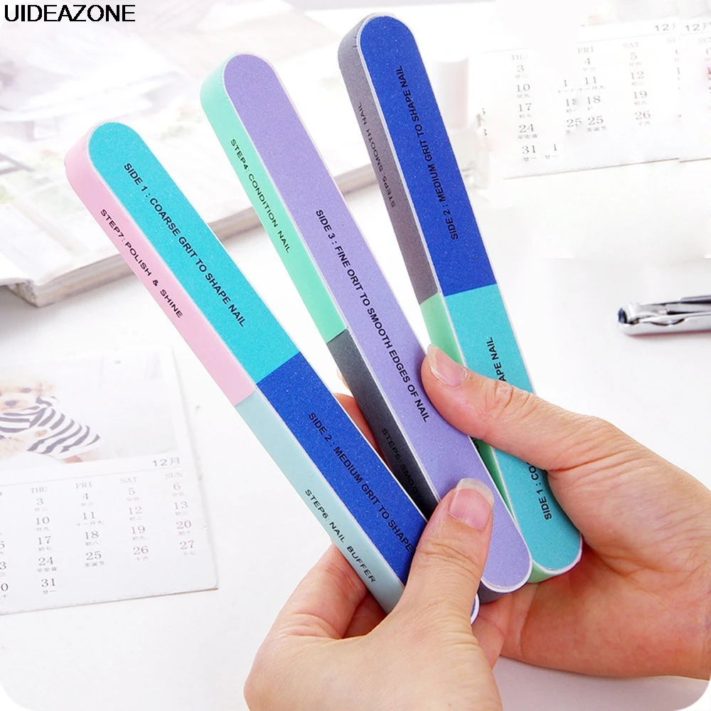 

3 PC Six-sided Polishing File Nail Tool Nail File Sanding Creative Printing Nail File Beauty Tools Professional Nail Files Tools